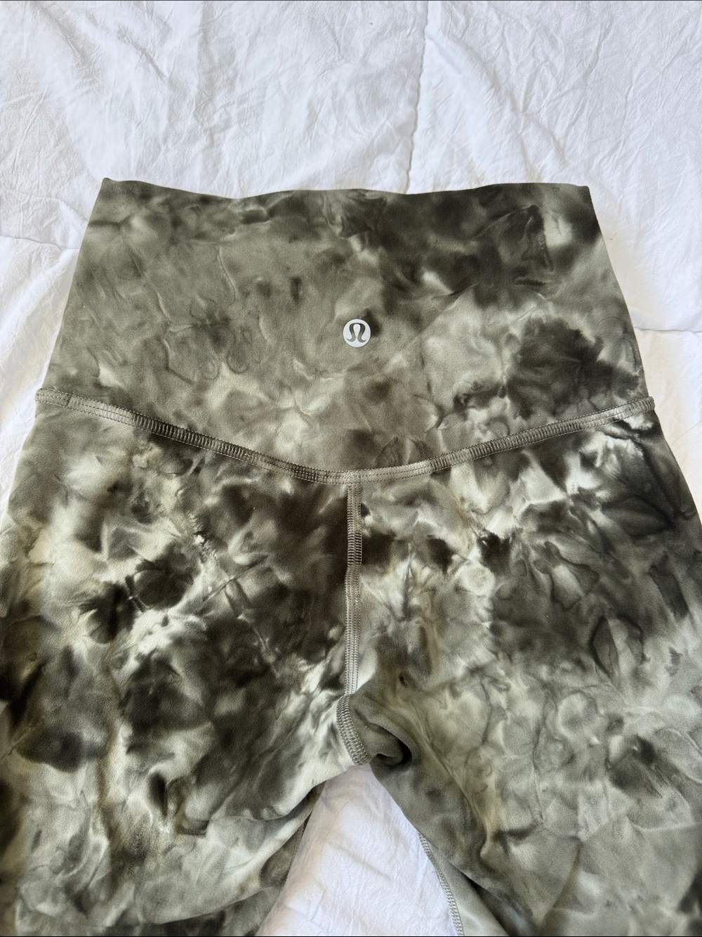 lululemon athletica Olive Green Tie-Dye High-Rise Leggings